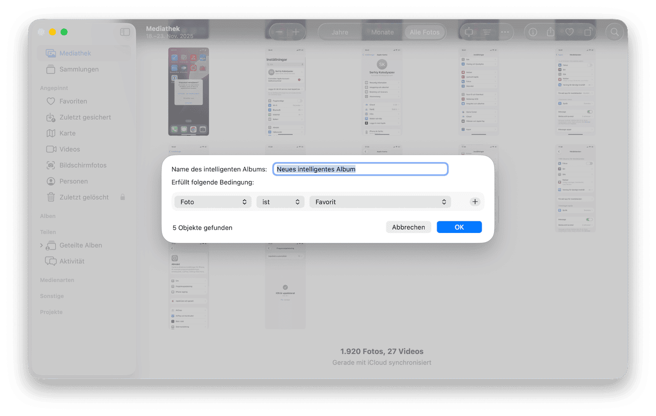 Duplikate aus der Fotos-App entfernen