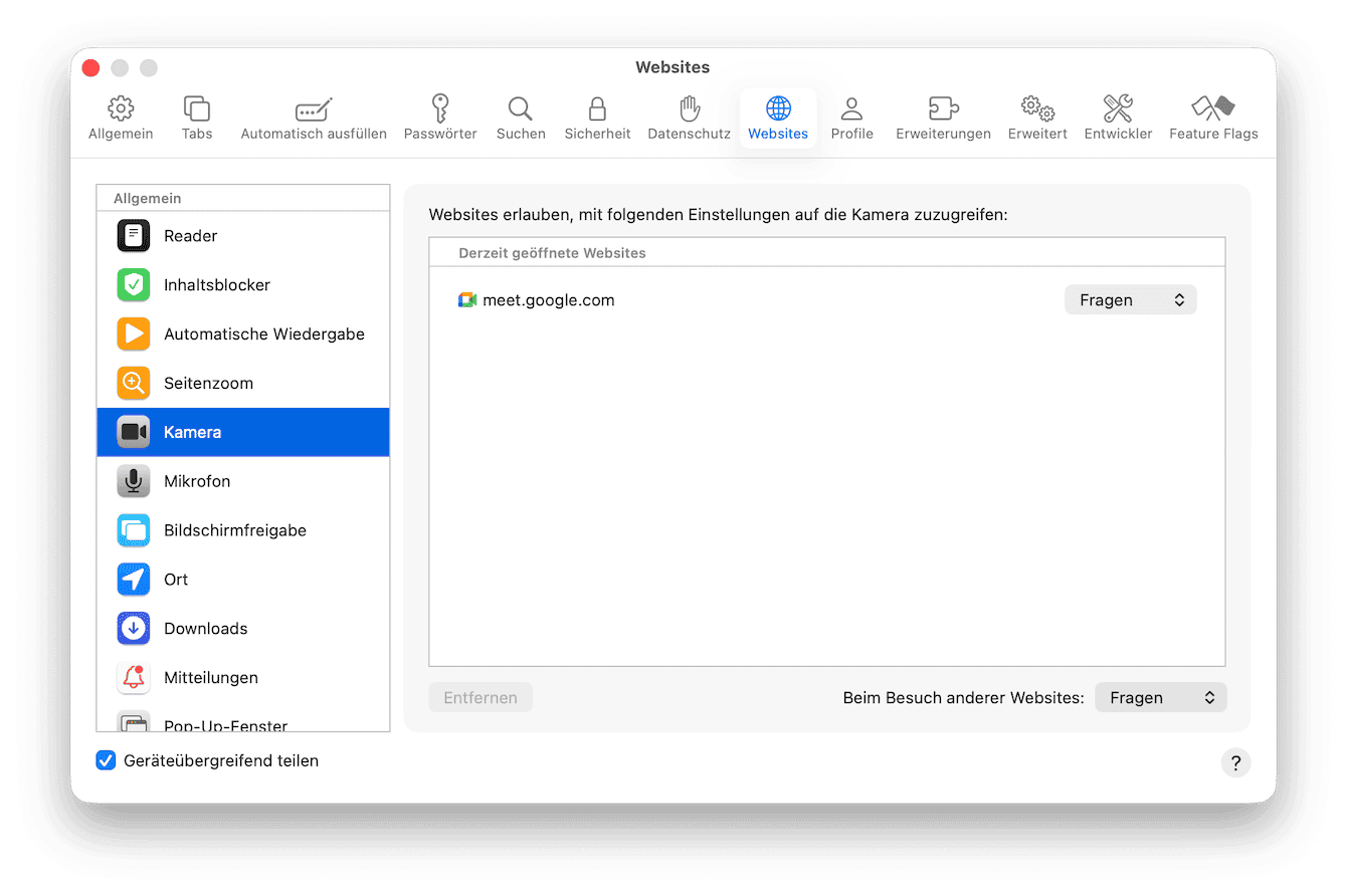 Schalten Sie Ihre Mac-Kamera aus