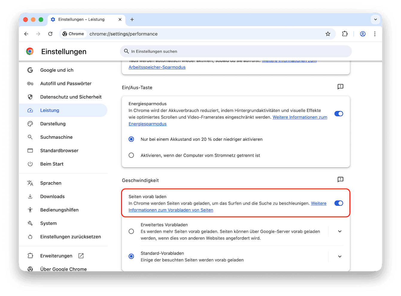 &Ouml;ffnen Sie Webseiten schneller