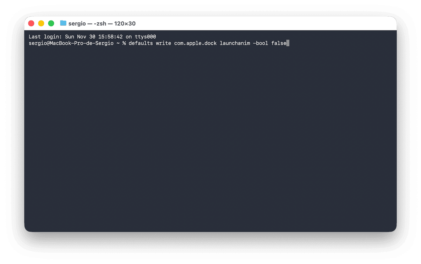 Visuelle Effekte ausschalten