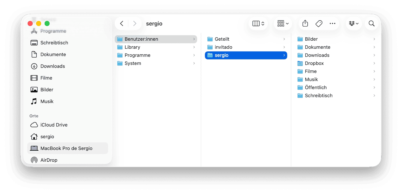 &Uuml;berpr&uuml;fen Sie Ihren &bdquo;Benutzer:innen&ldquo;-Ordner