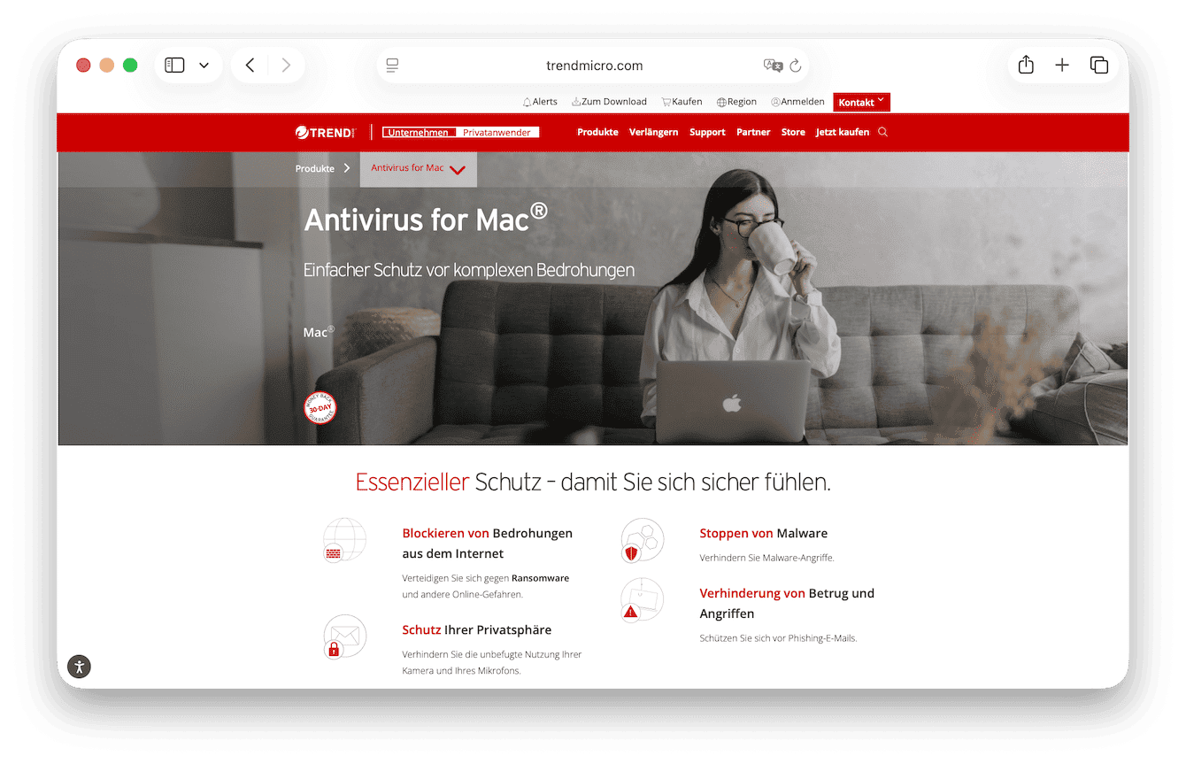Trend Micro Antivirus f&uuml;r Mac