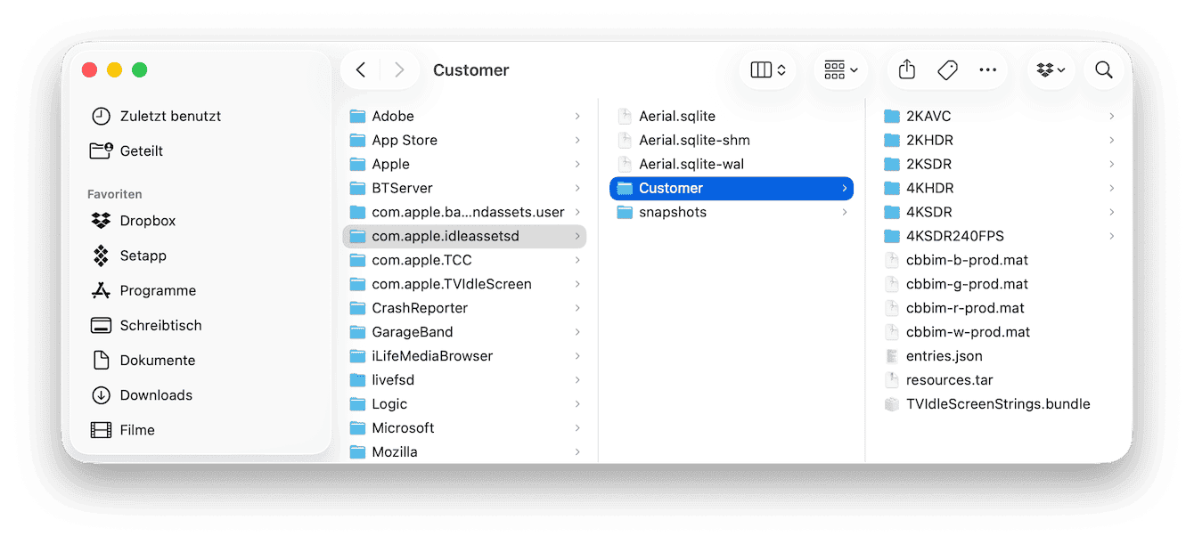 Entfernen Sie Bildschirmschoner