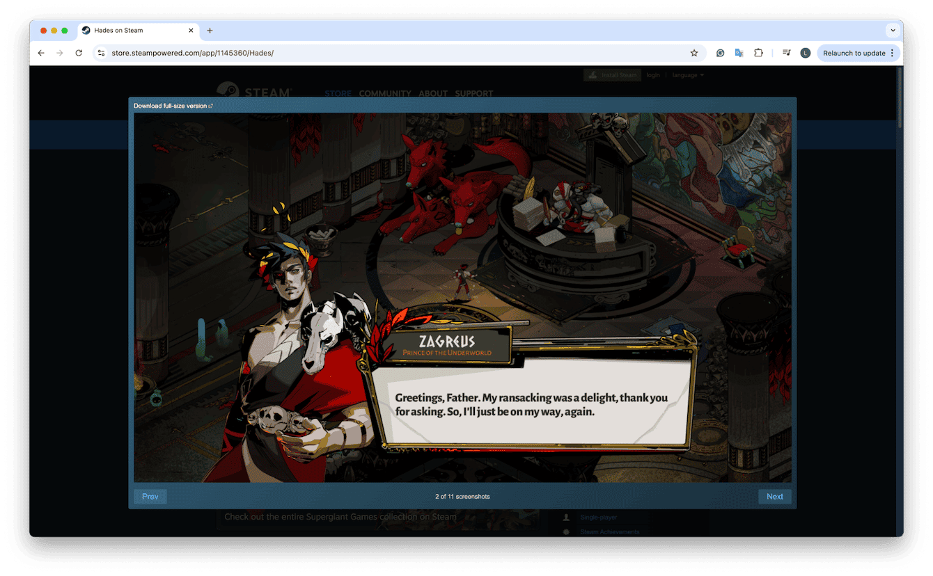 Hades Action roguelike