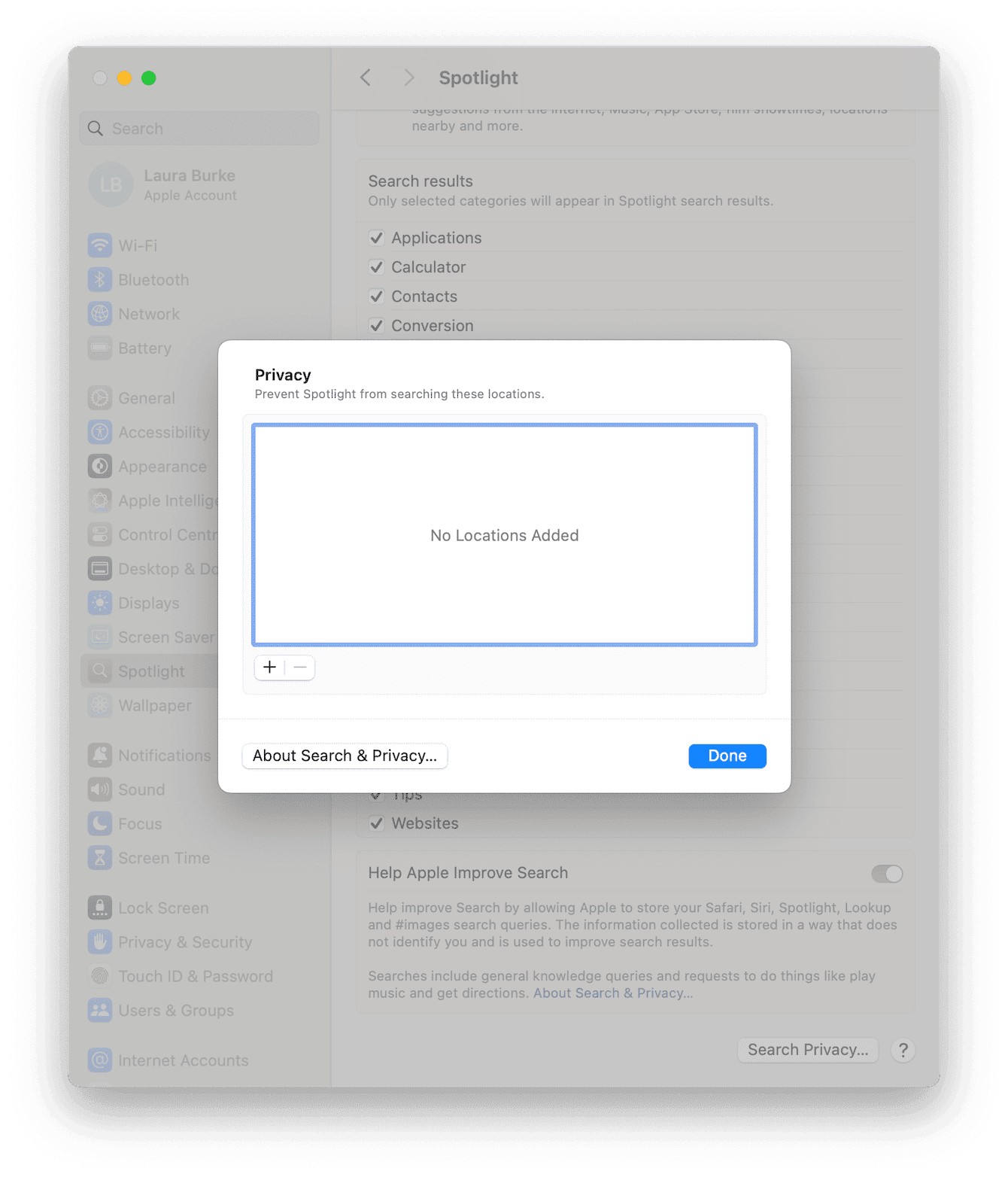What to do if Spotlight can't find files