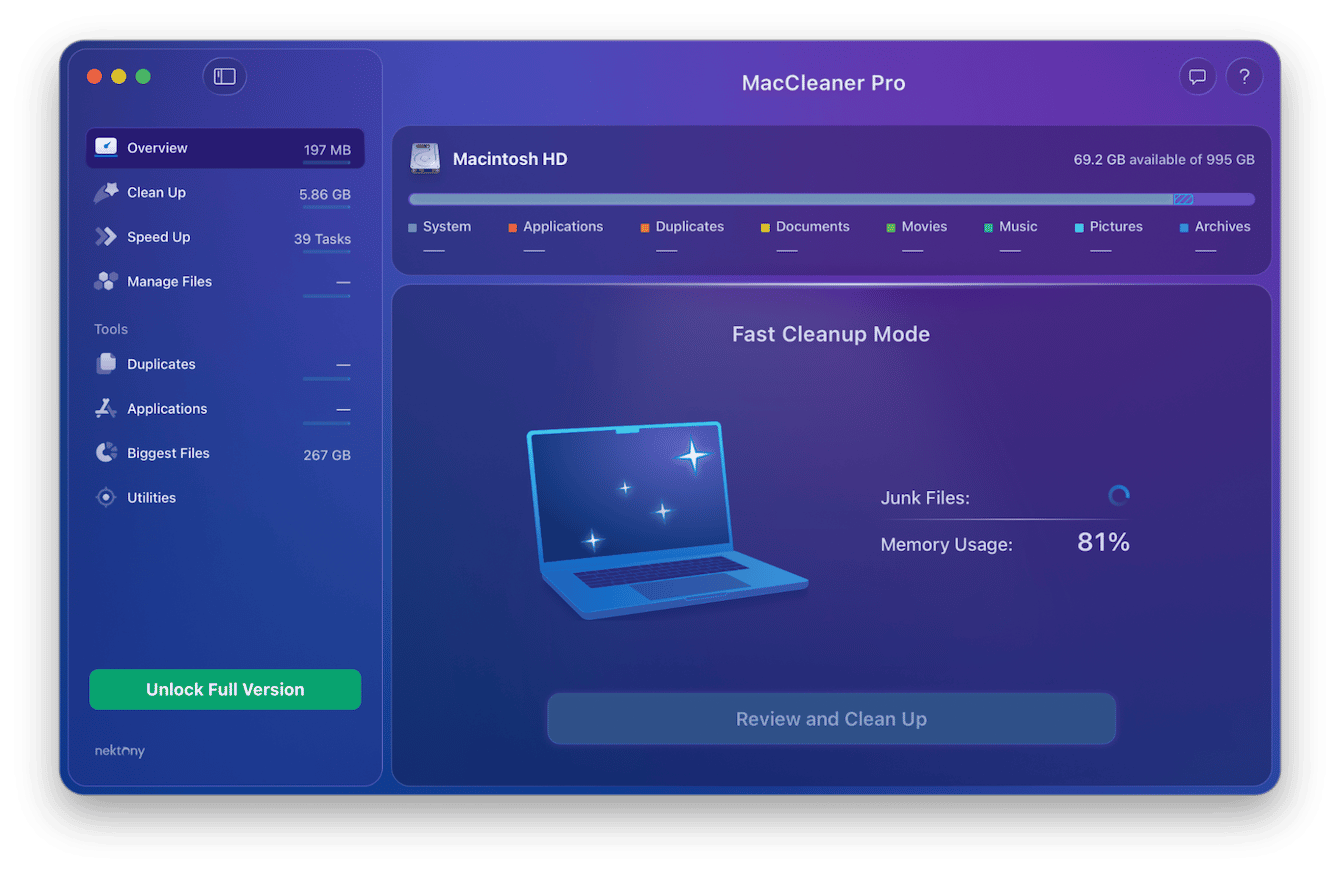 MacCleaner Pro app