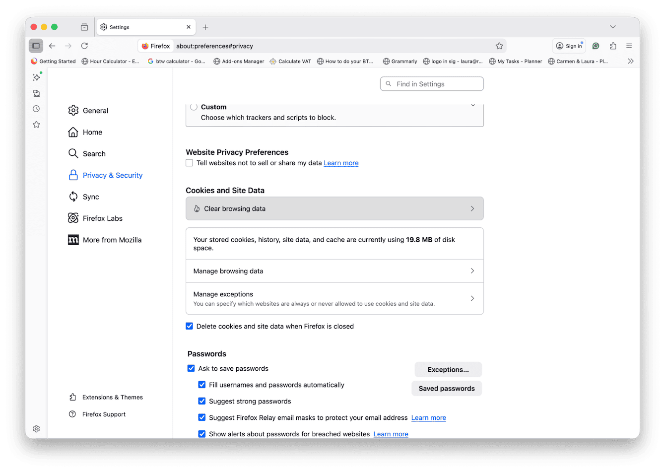 Clear your cache in Firefox