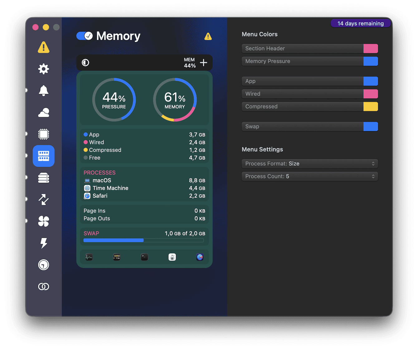 iStat Menus: Best for power users