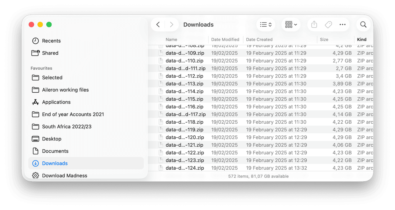 Downloads Folder on Mac