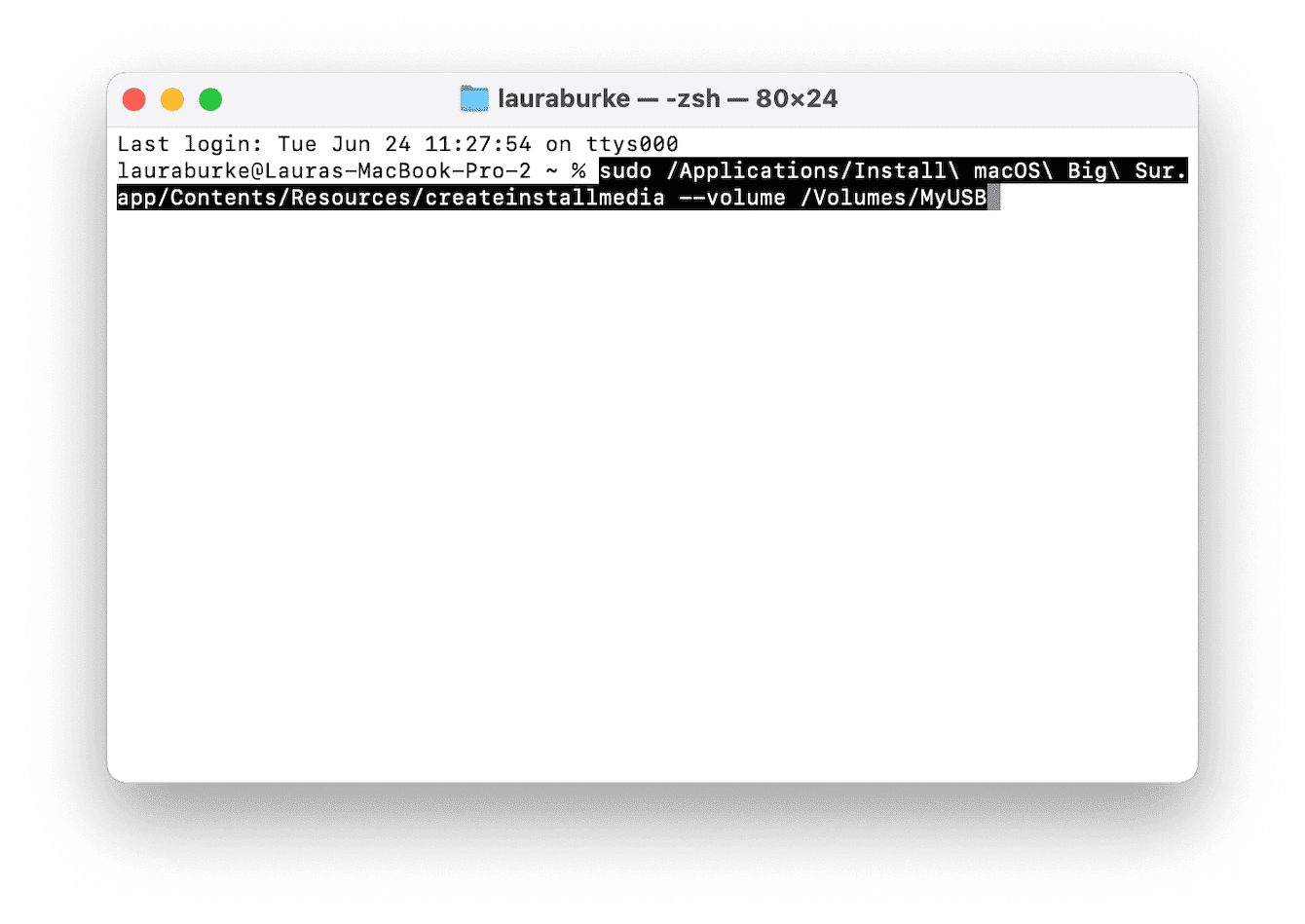 Create a bootable installer