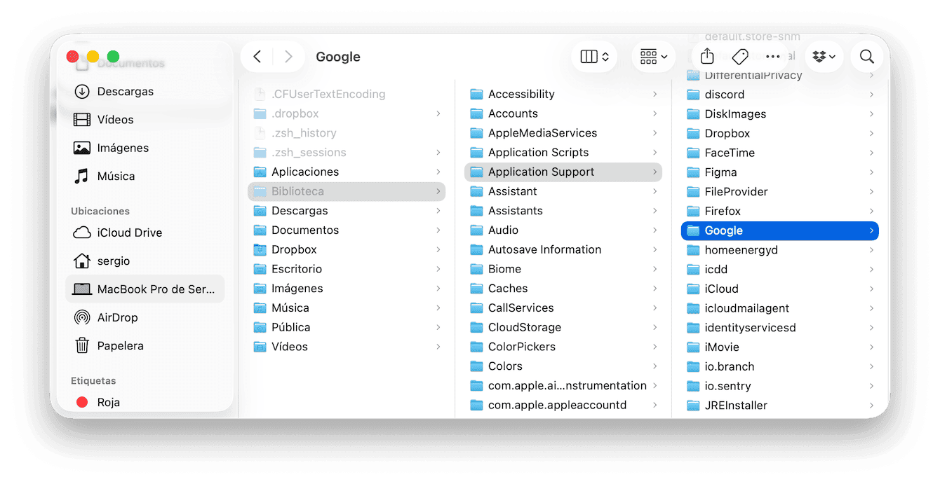 C&oacute;mo eliminar archivos manualmente