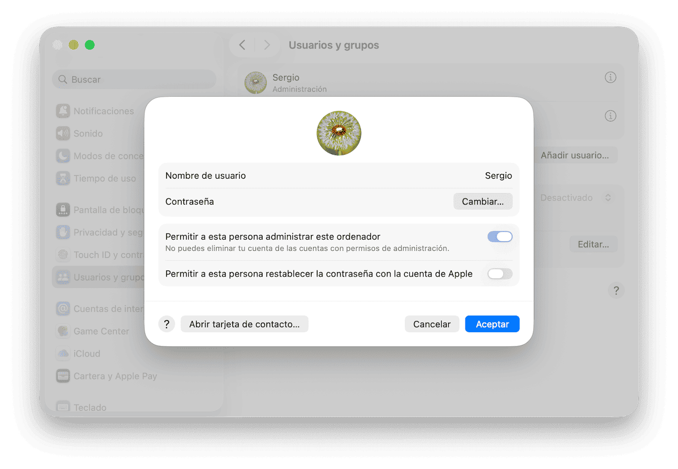 Contrase&ntilde;a de inicio de sesi&oacute;n segura