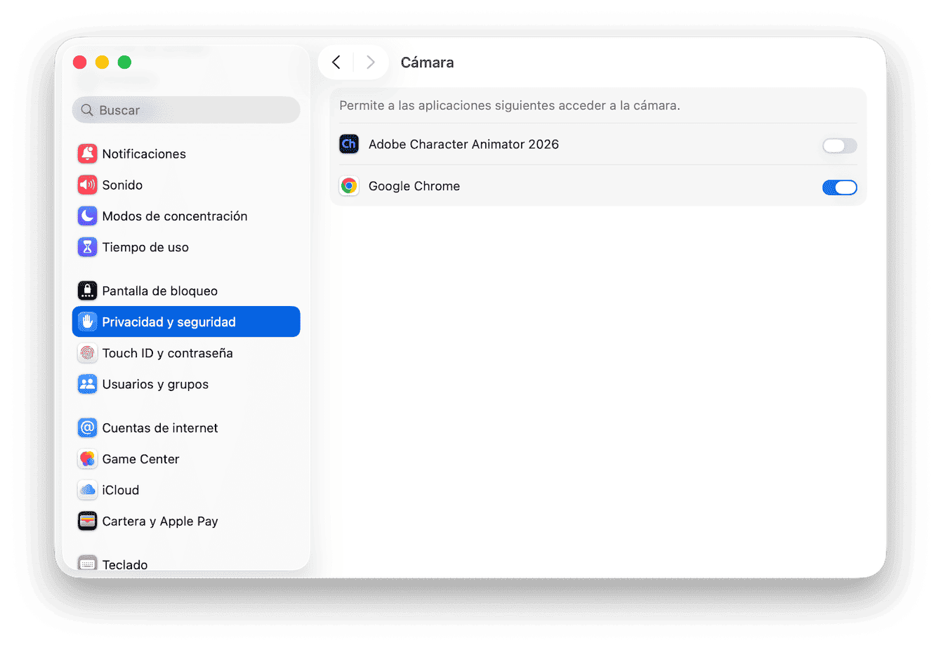 Comprueba los permisos de las apps