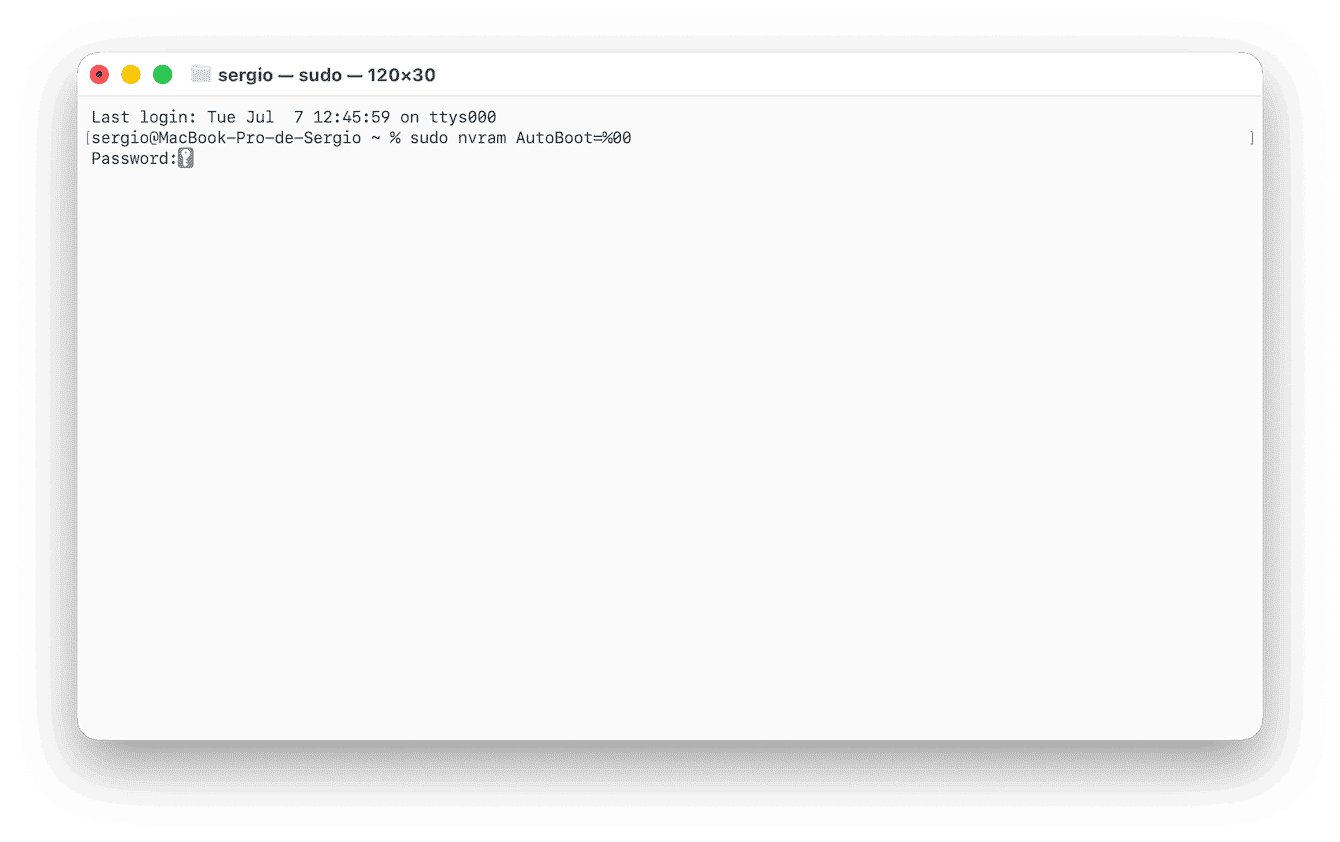 Auto-Boot deaktivieren