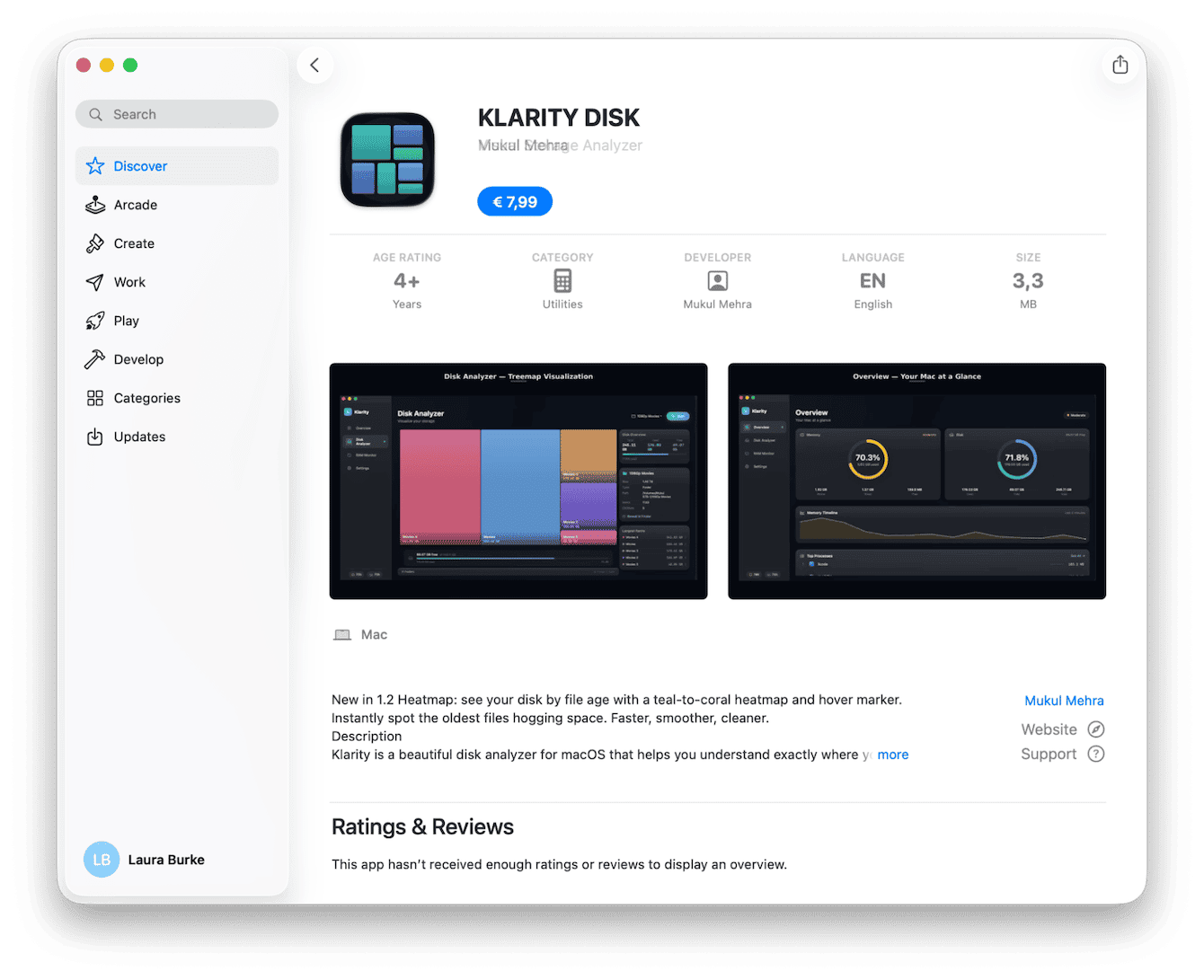 Klarity Disk app for Mac