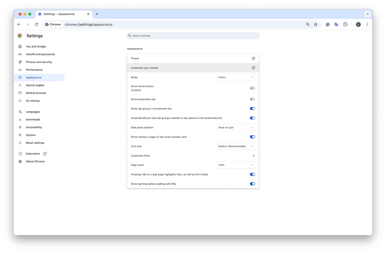 Launch and set up Google Chrome