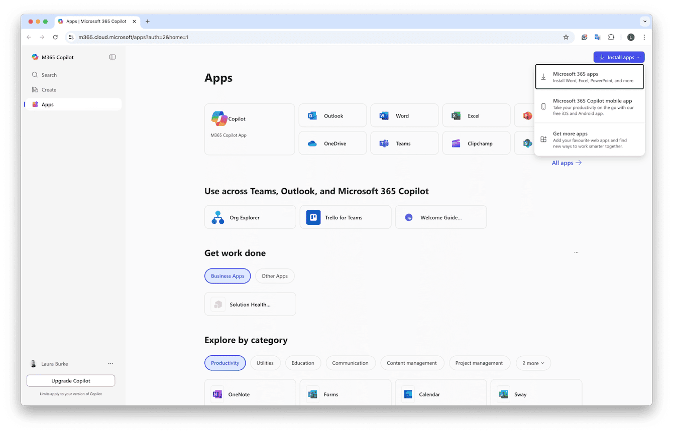 Install Microsoft Office Suite (includes Word)