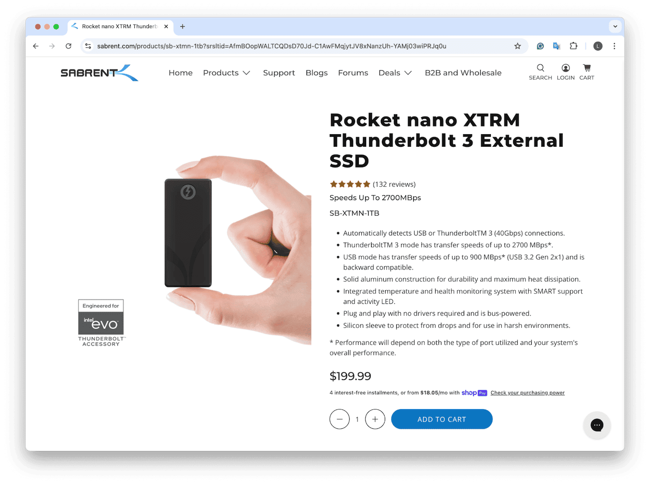 Best for professionals: Sabrent Rocket Nano XTRM