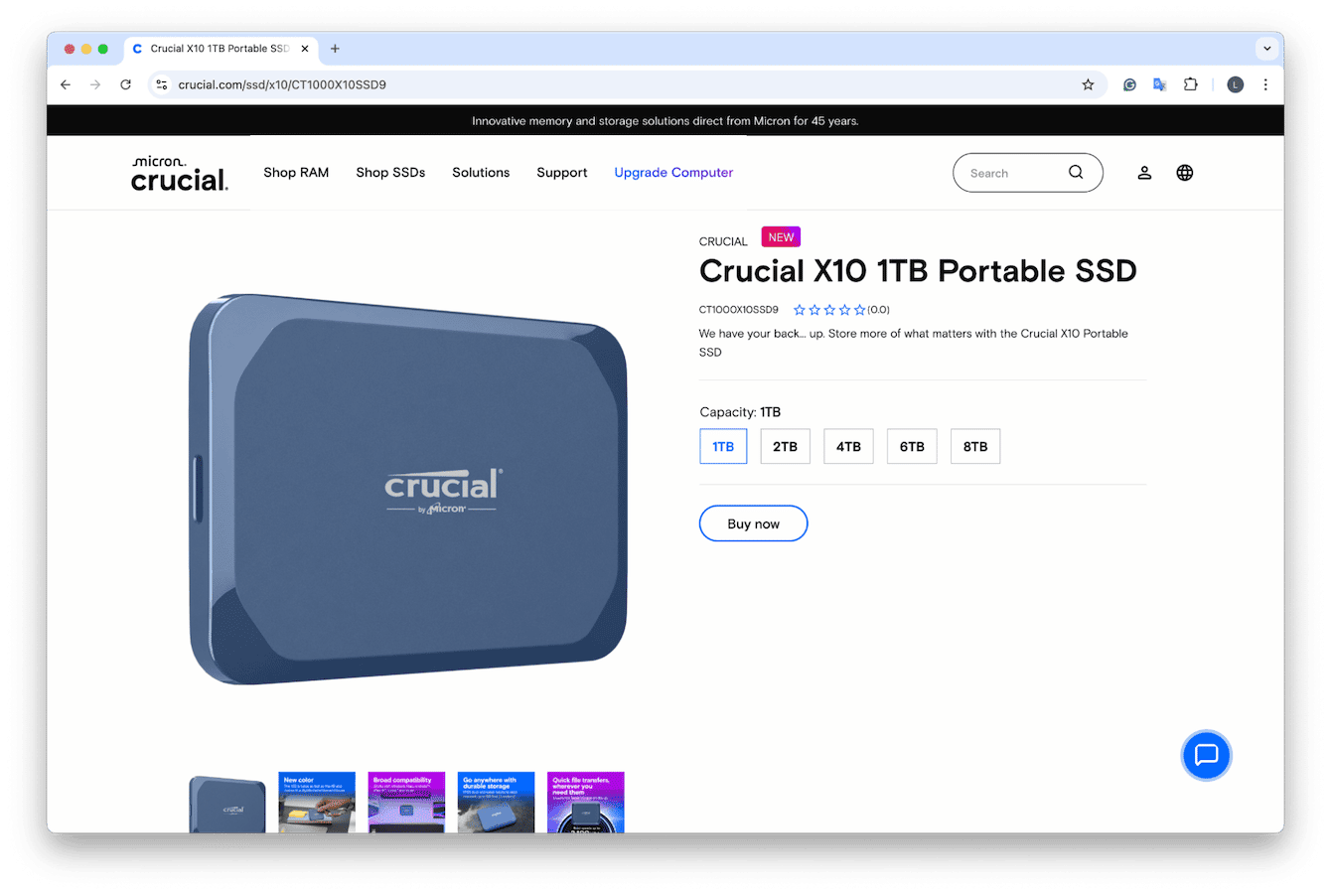 Best high-speed SSD: Crucial X10 Pro Portable SSD