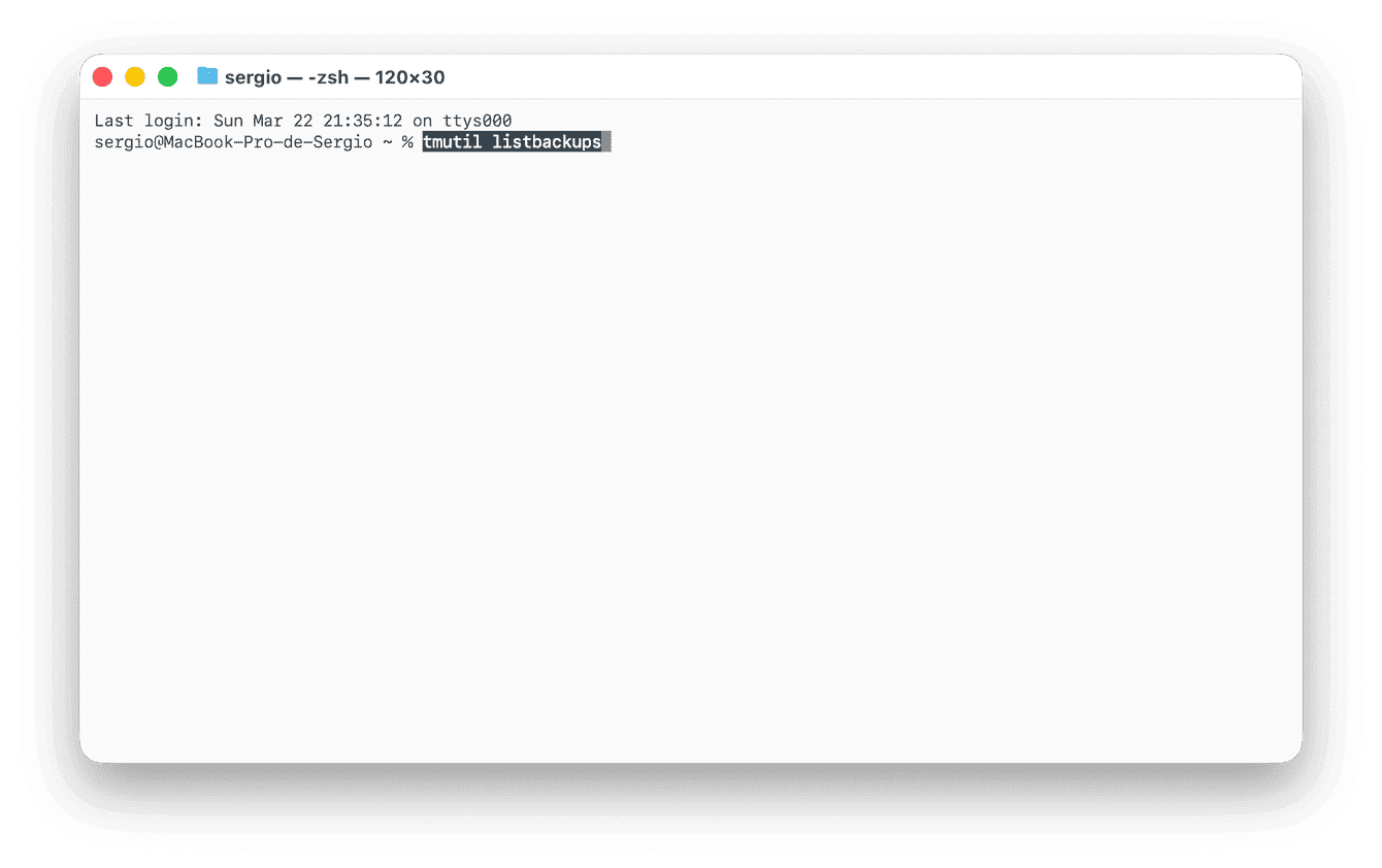 Use o Terminal