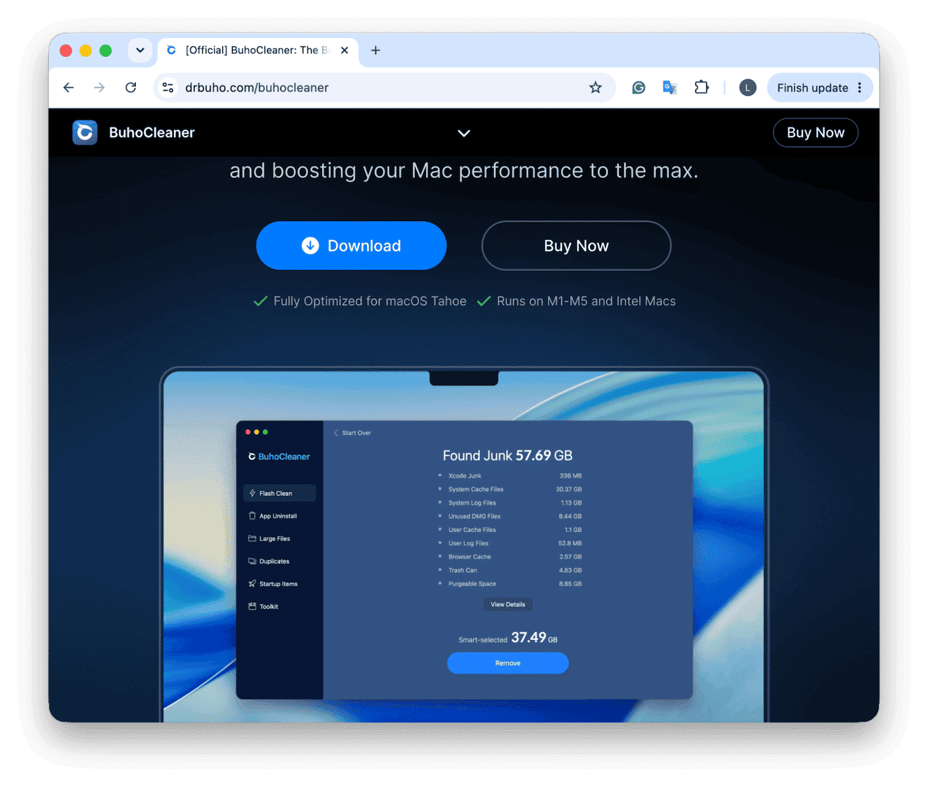 BuhoCleaner app for Mac