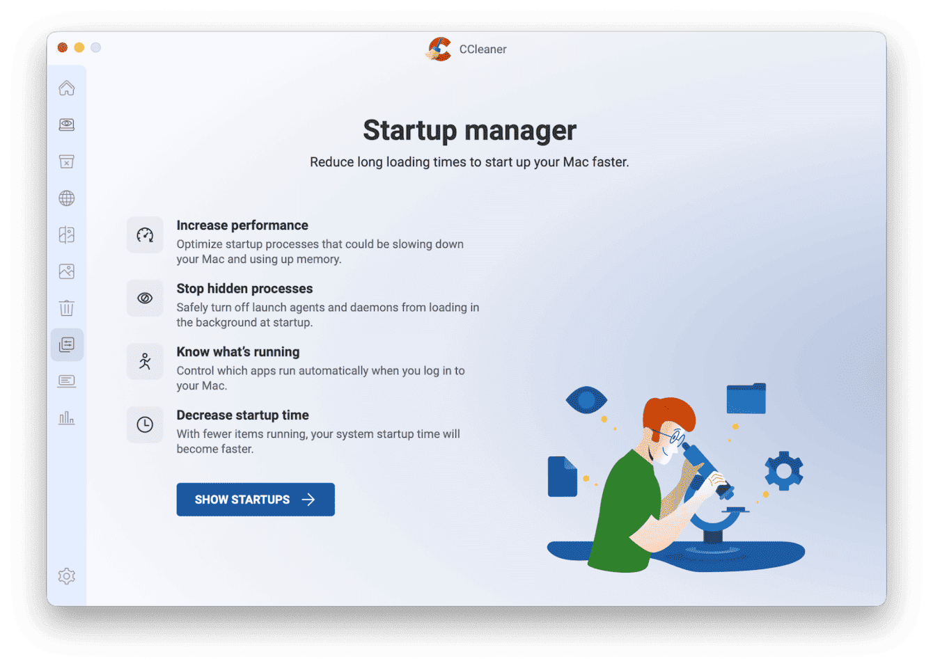 CCleaner's Startup Optimizer feature
