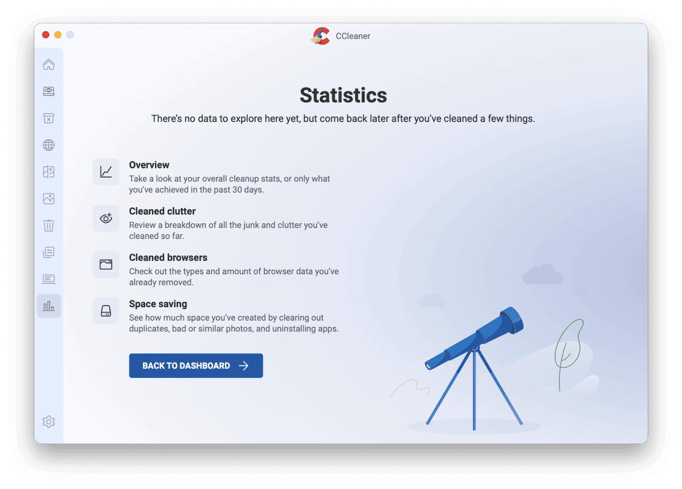 CCleaner Interface window