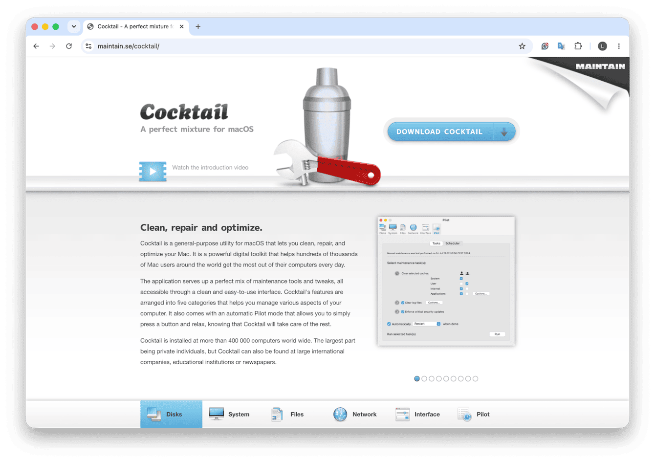 Cocktail app for Mac