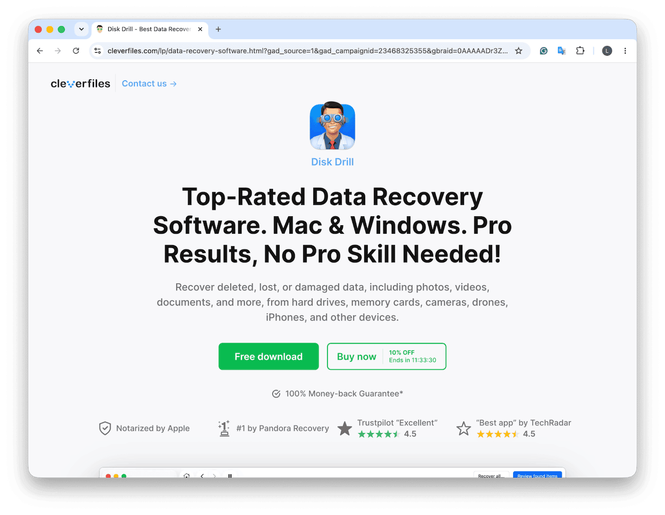 Disk Drill USB data recovery software for Mac