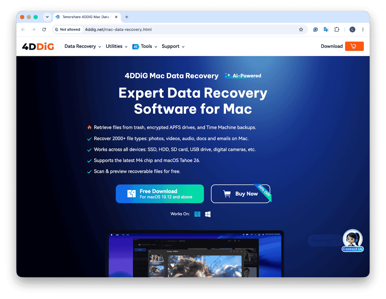 Tenorshare 4DDiG for newer Macs