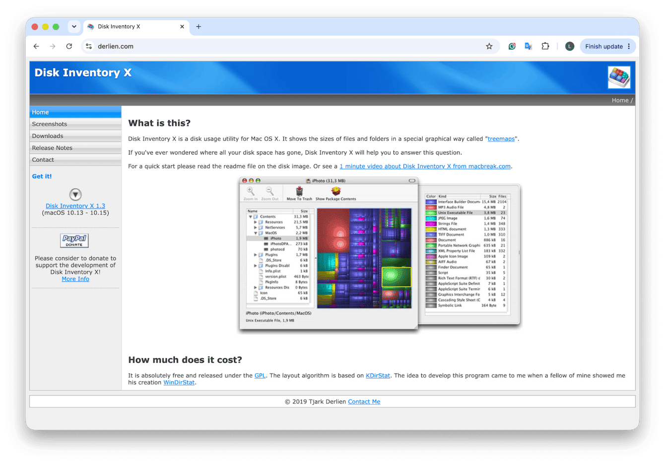Disk Inventory X