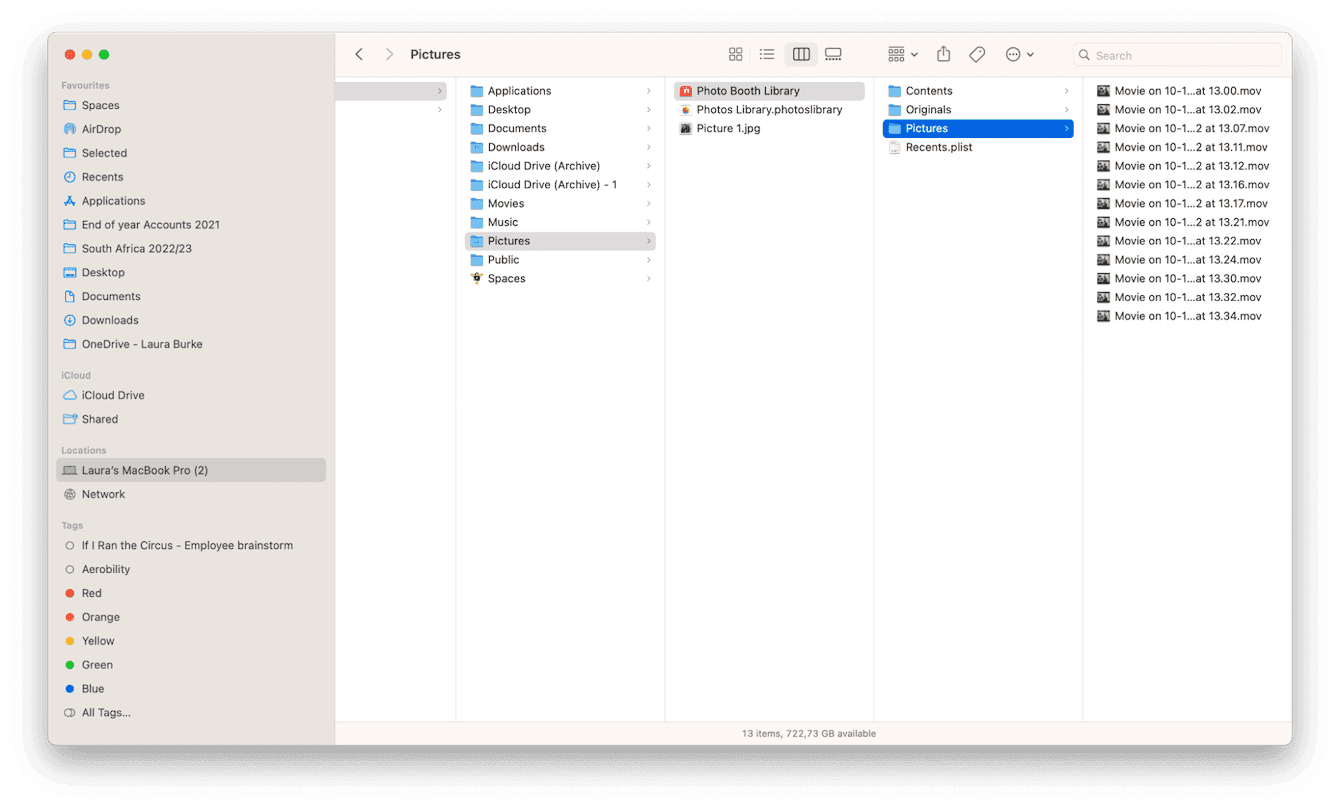 v&iacute;deos o fotos del Mac