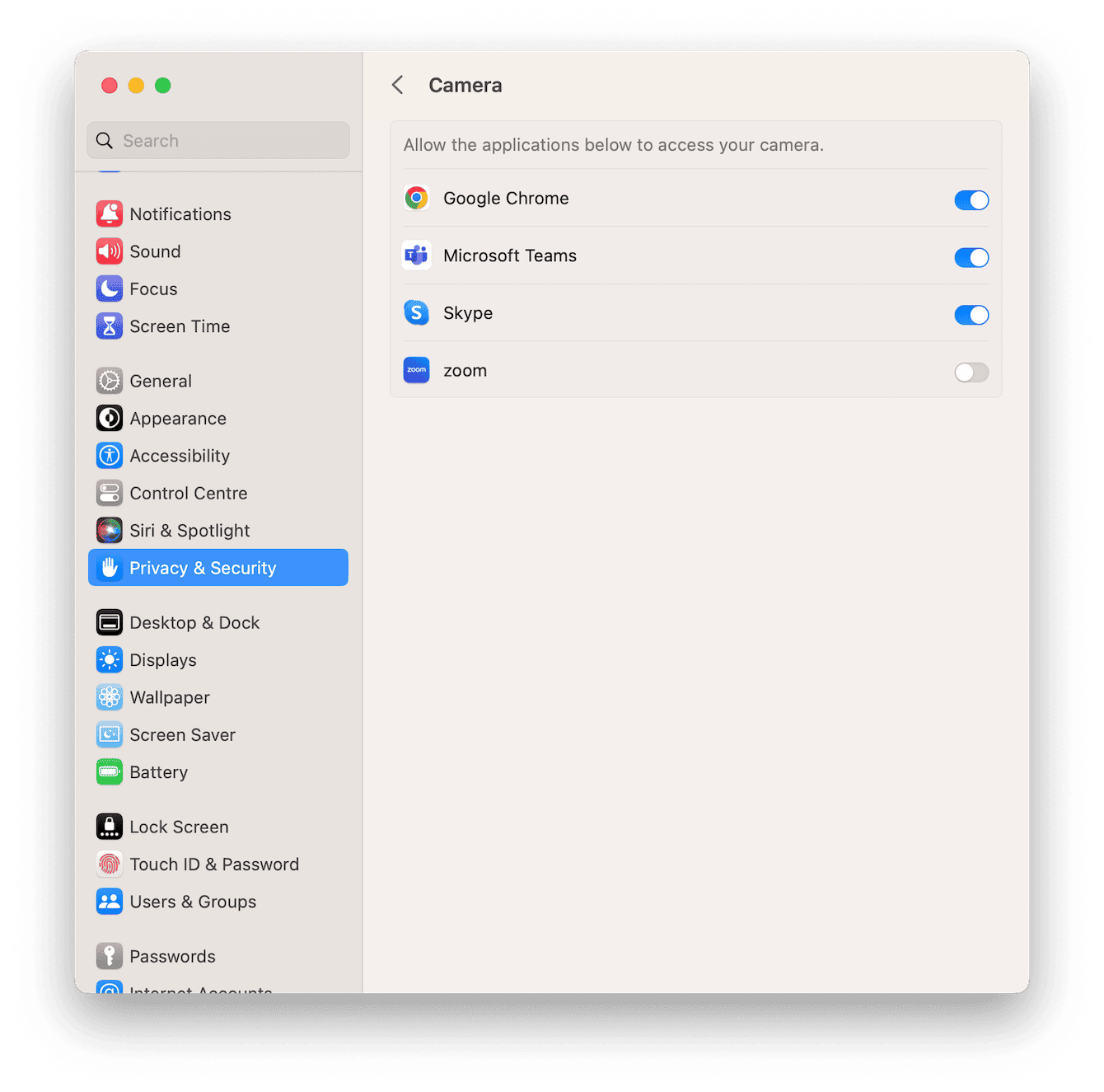 C&oacute;mo limitar el acceso a la c&aacute;mara en el Mac