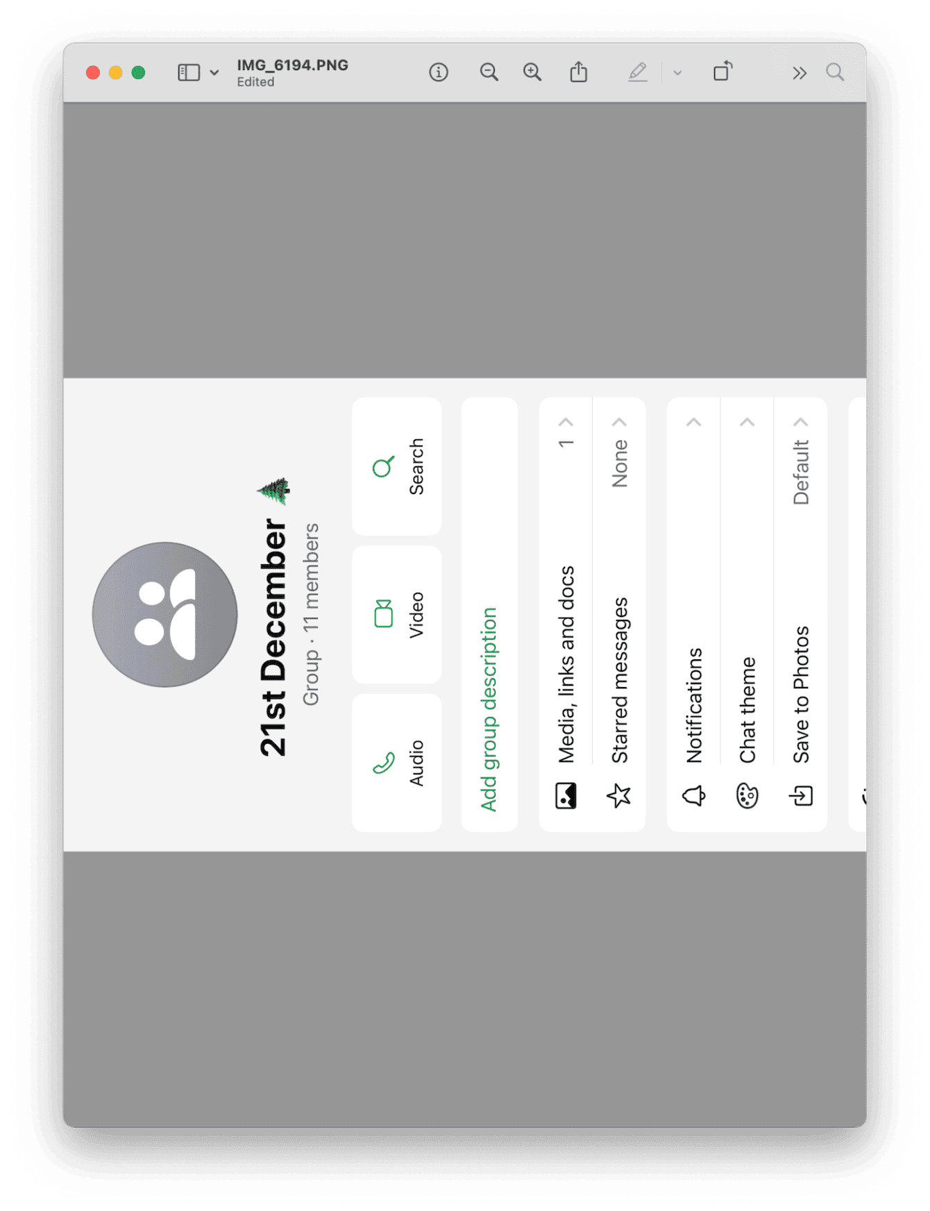 Rotate images using trackpad