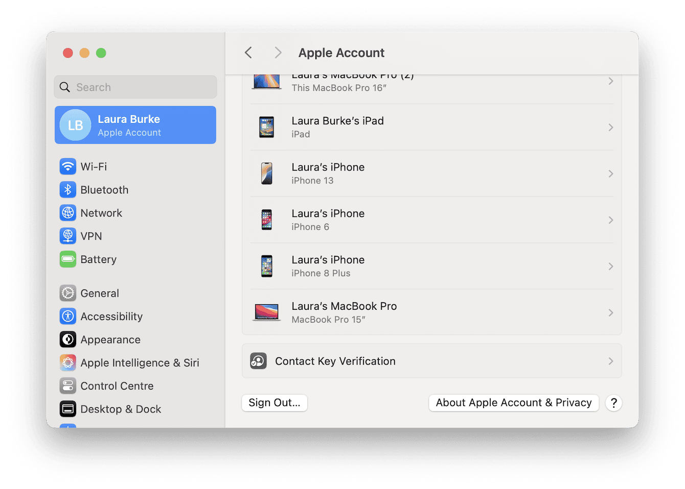System Settings > Apple Account