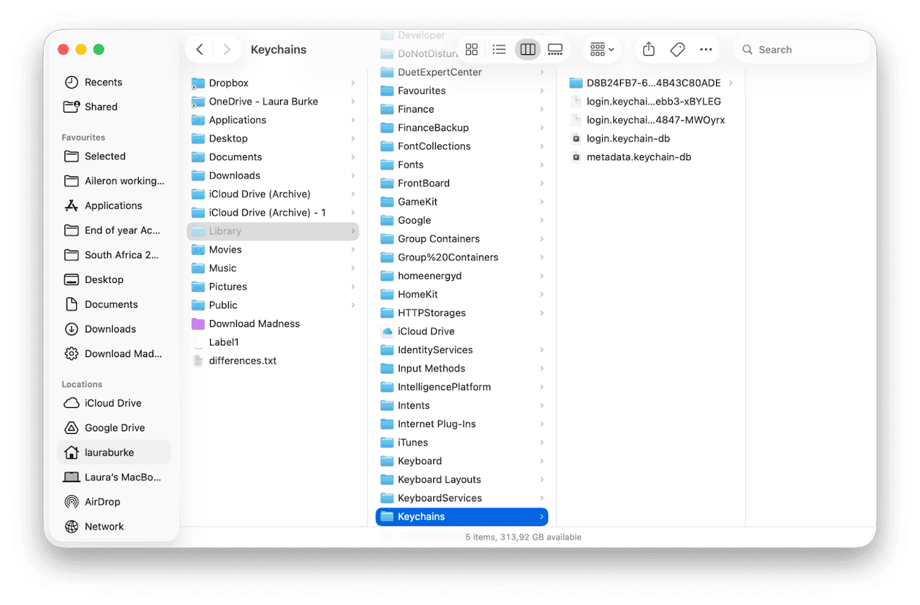 Delete and re-create the login keychain