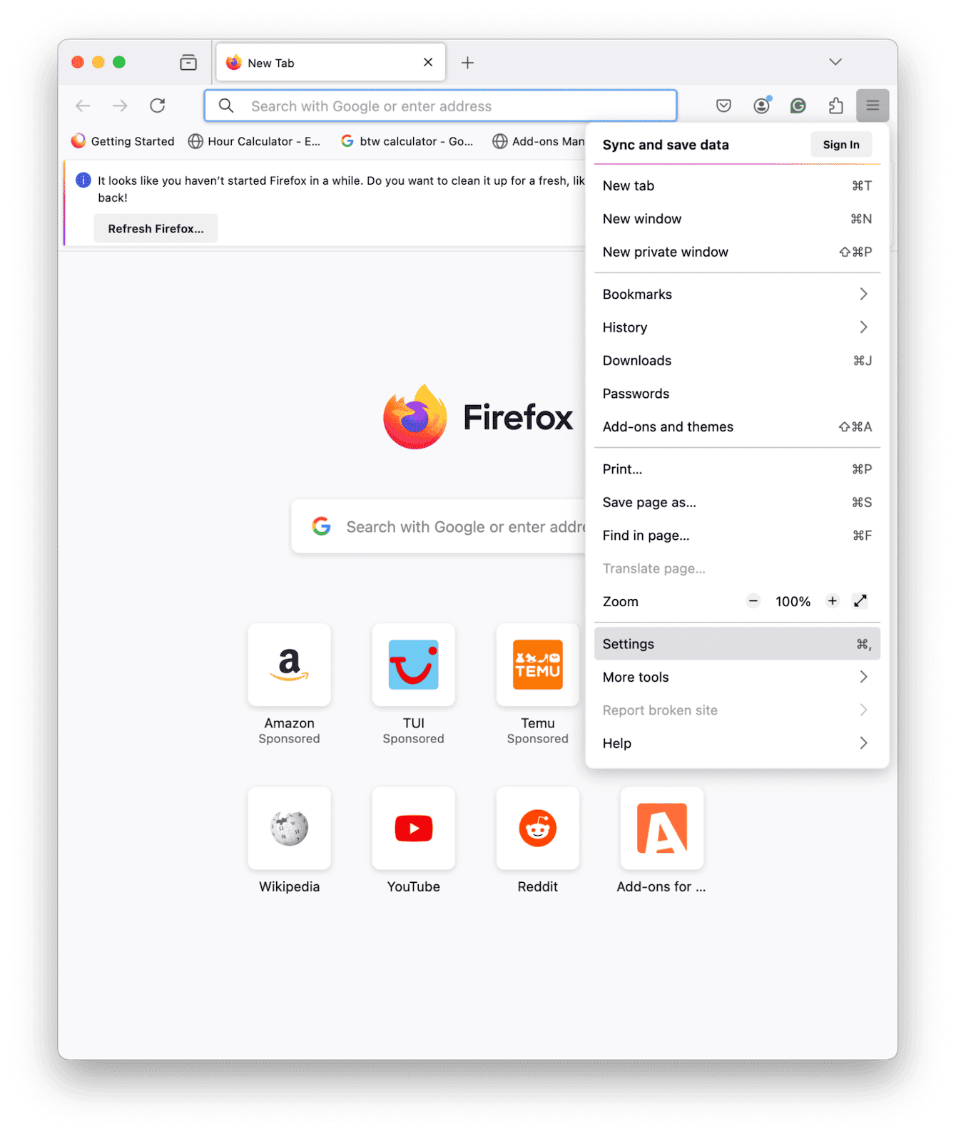 How to clear site data in Firefox
