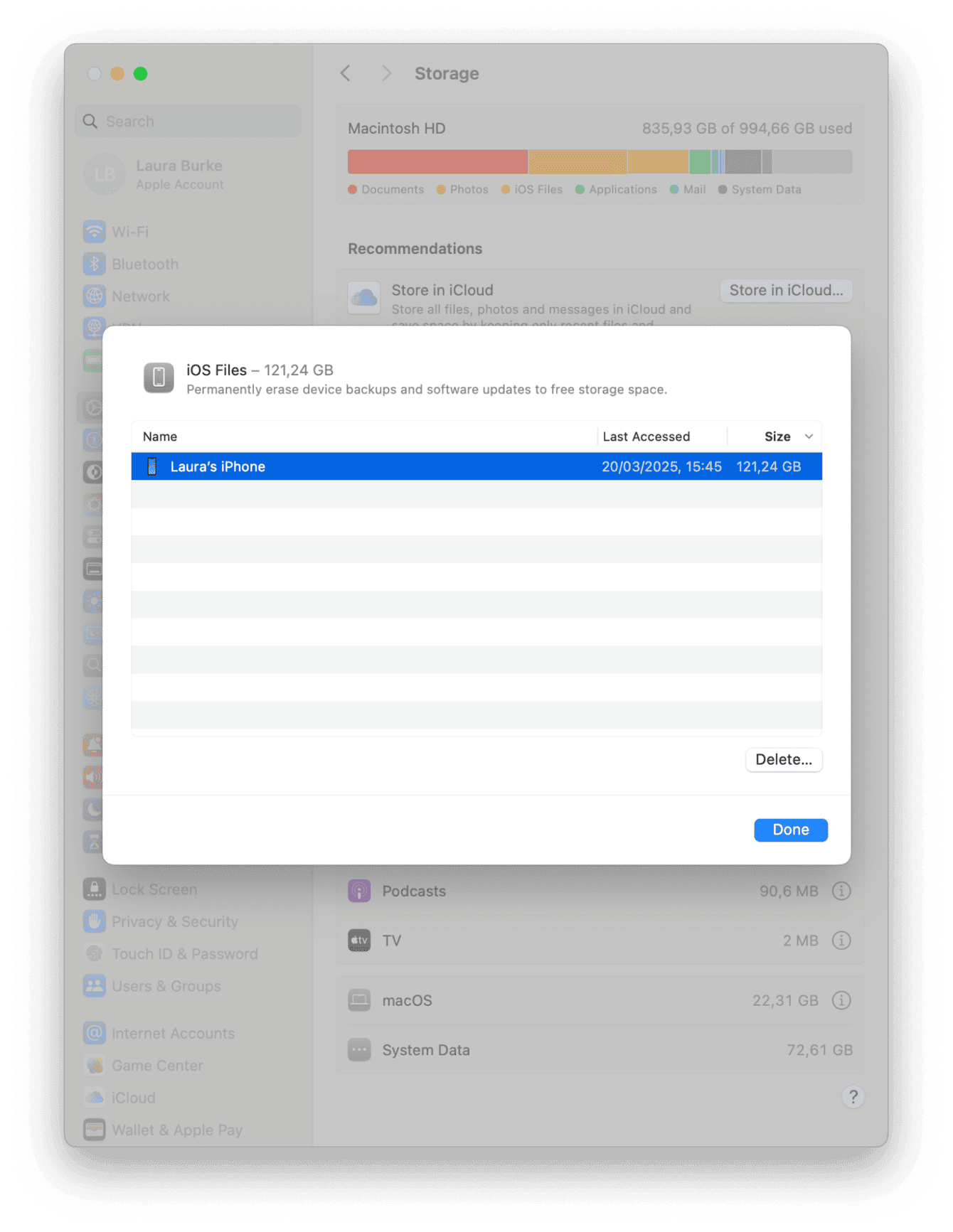How to delete iOS Files on a Mac