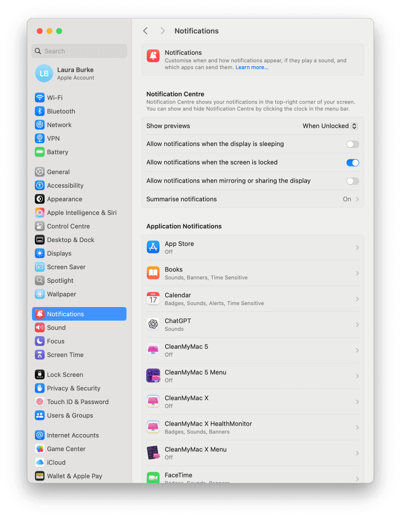 How to turn off iPhone mirroring notifications on Mac