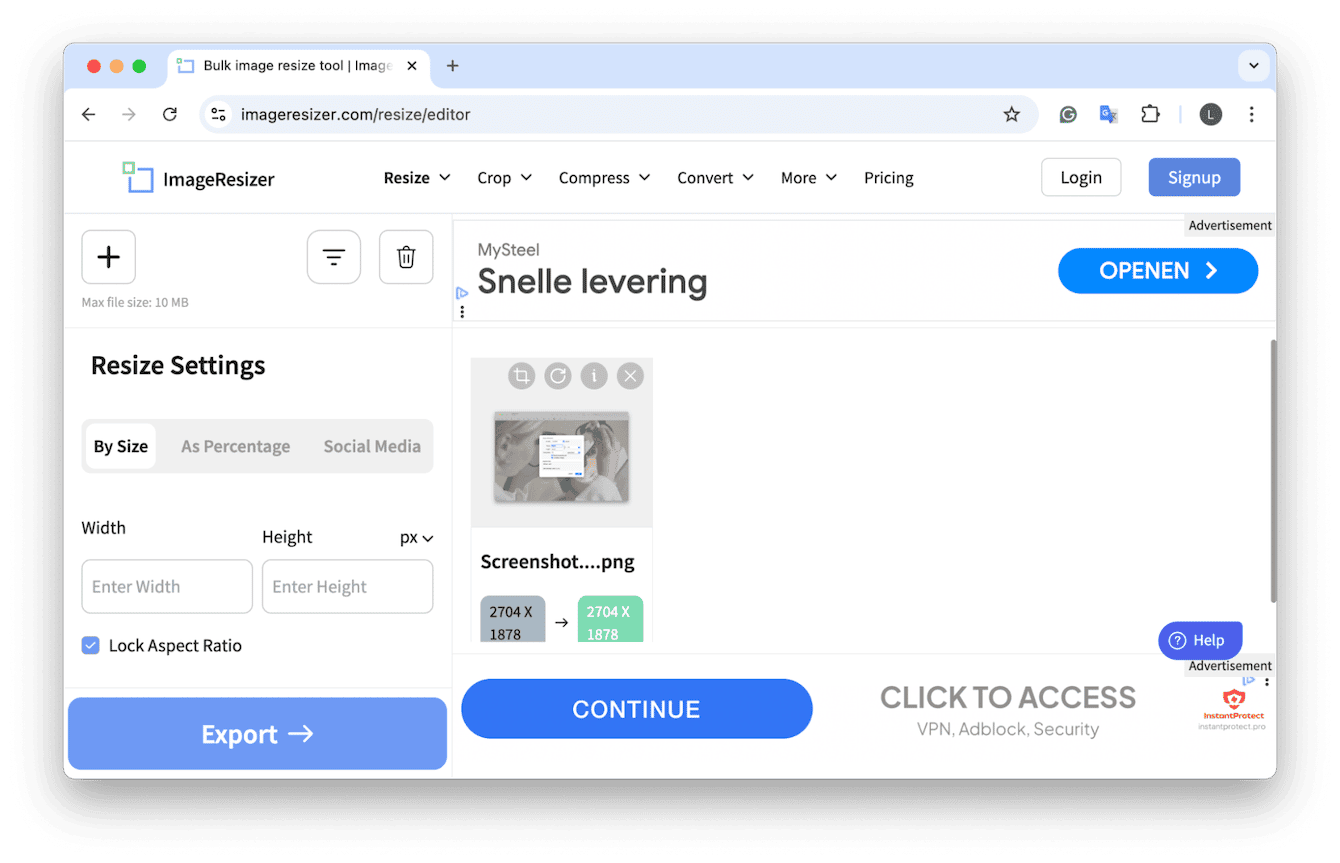 ImageResize.org online image resizer