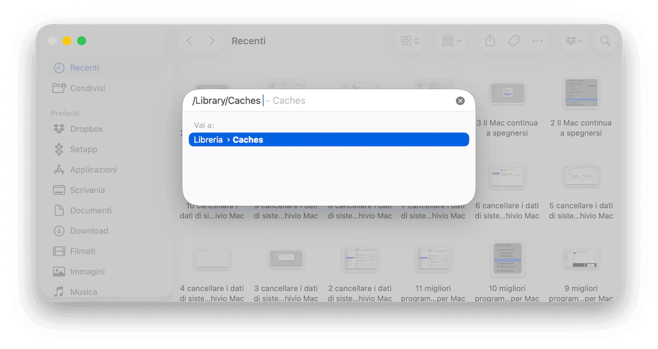Come svuotare manualmente la cache di sistema su Mac