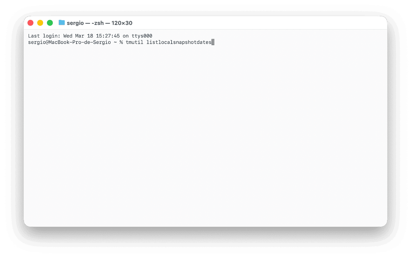 Rimuovi i vecchi backup di Time Machine