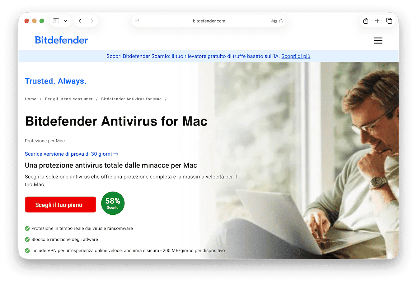 BitDefender antivirus per Mac