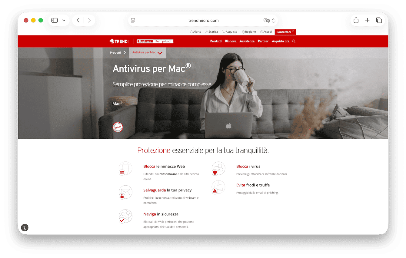 Trend Micro Antivirus per Mac