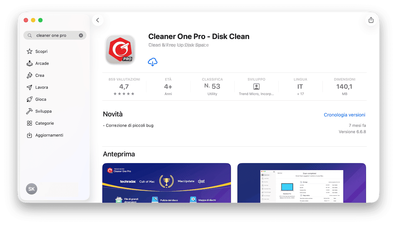 Cleaner One: Disk Clean