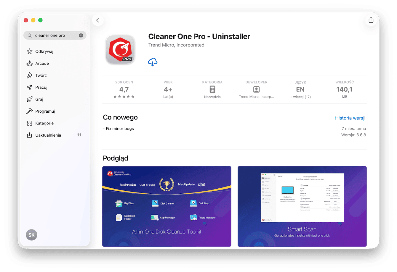 Cleaner One: Disk Clean