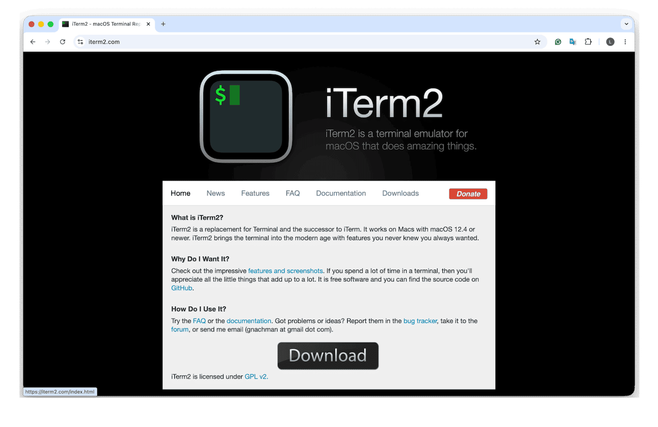 iTerm2 replacement for Terminal on Mac