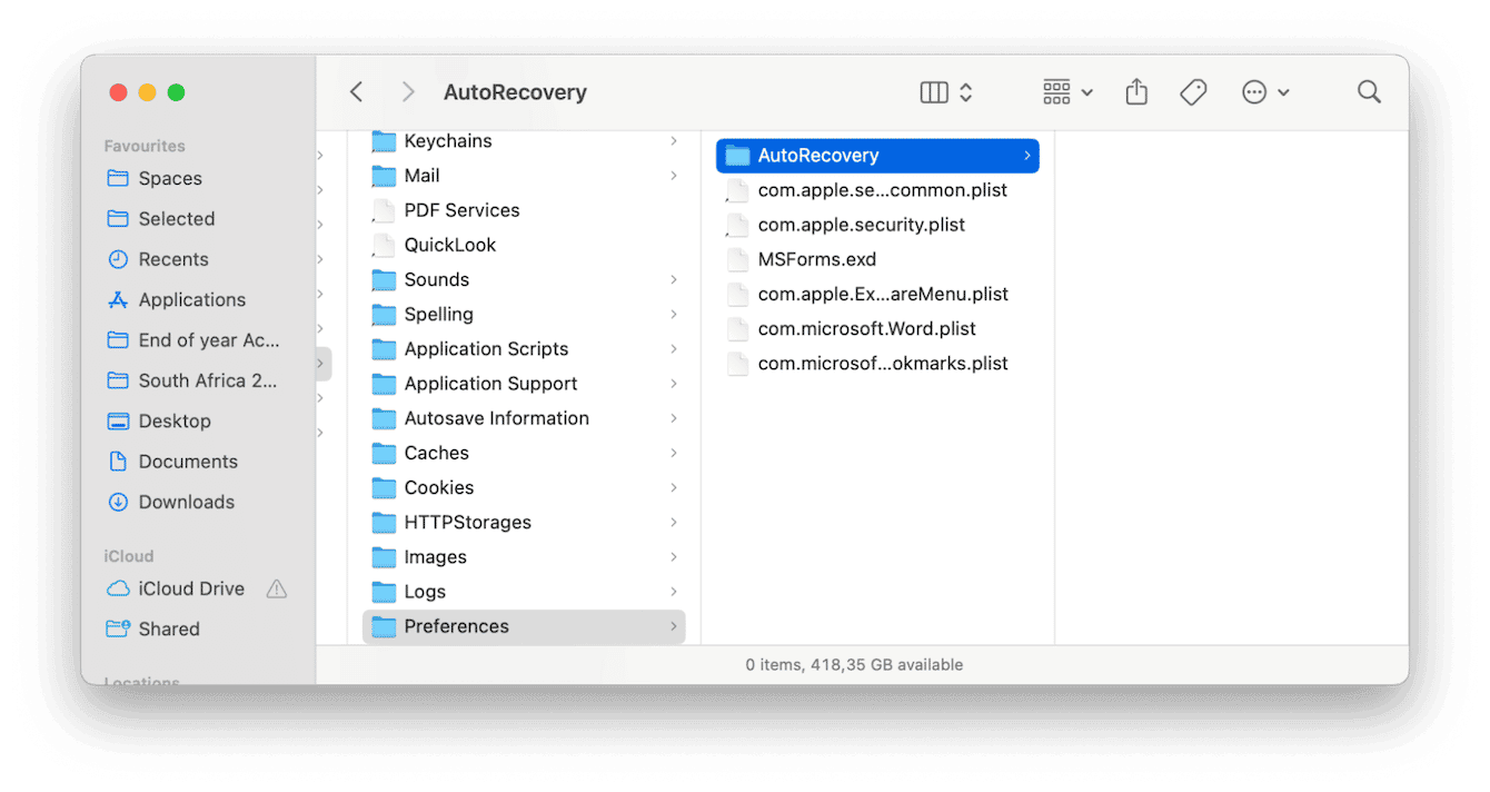 How to recover replaced Word document Mac