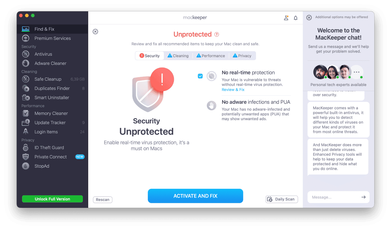 MacKeeper tool for Mac