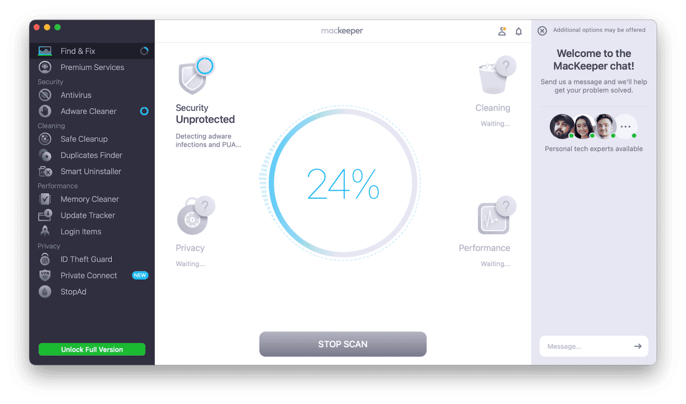 MacKeeper cleaner for Mac